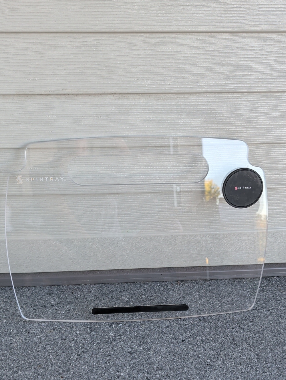 SpinTray Clear Laptop Tray with Black Cup Holder For Peloton